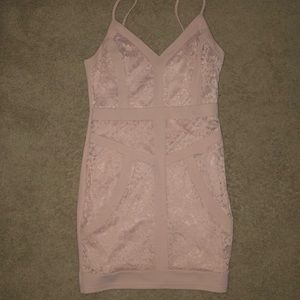a light pink dress